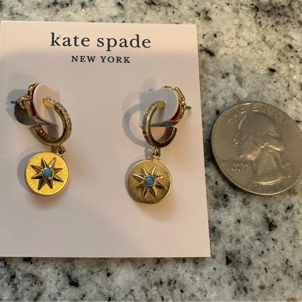 Kate Spade My Medallion Earrings NWT - Picture 2 of 5